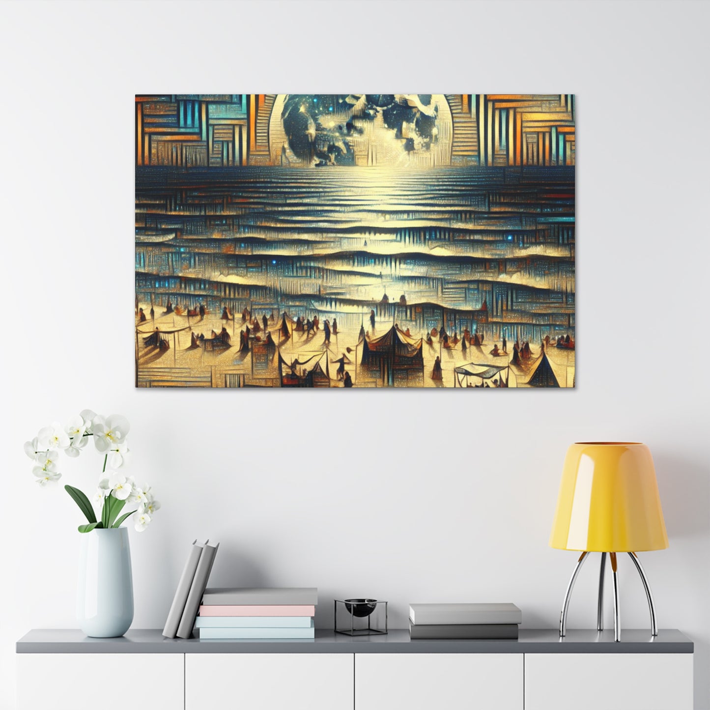 Celestial Nocturnal Revelry - Canvas