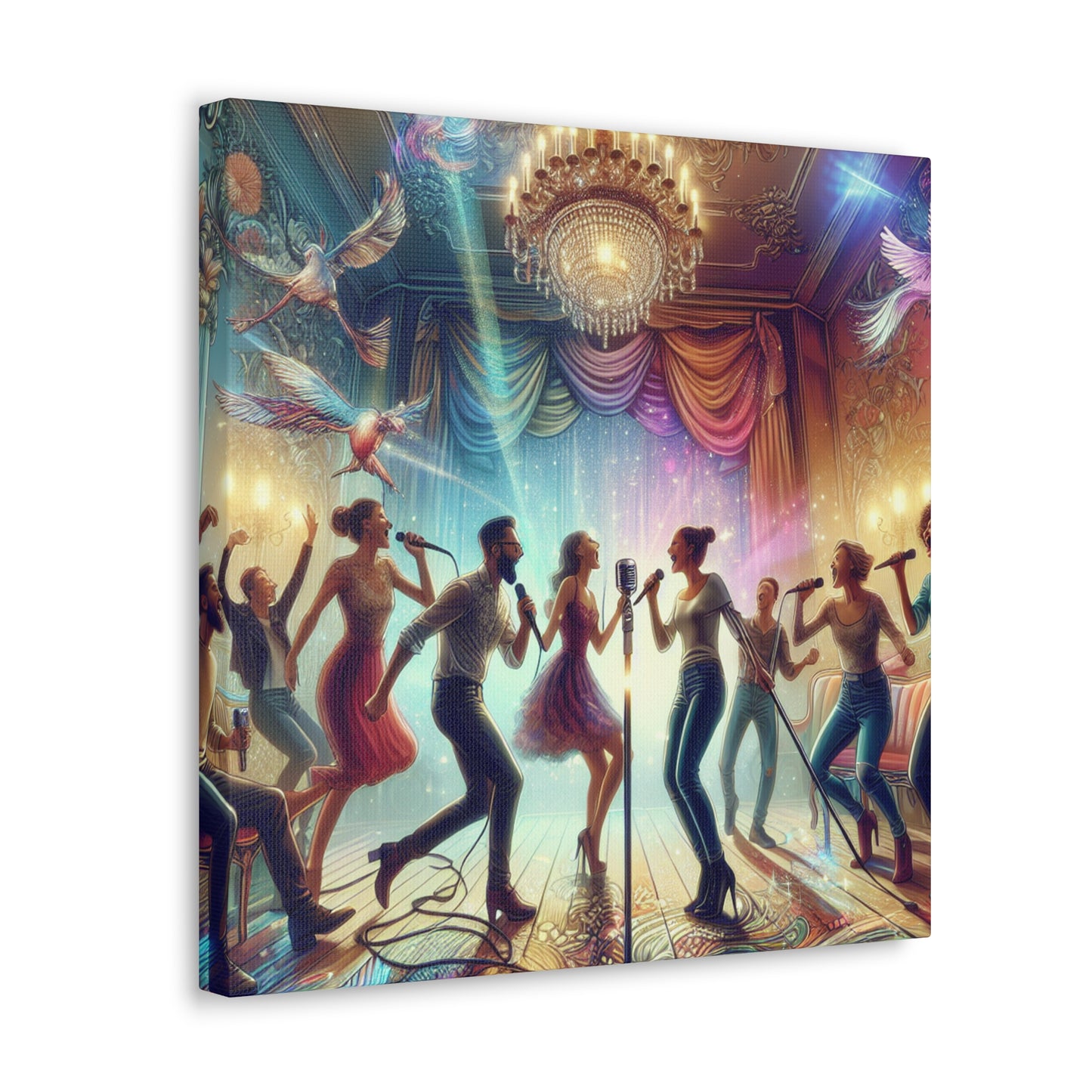 Melodic Moonlit Revelry - Canvas