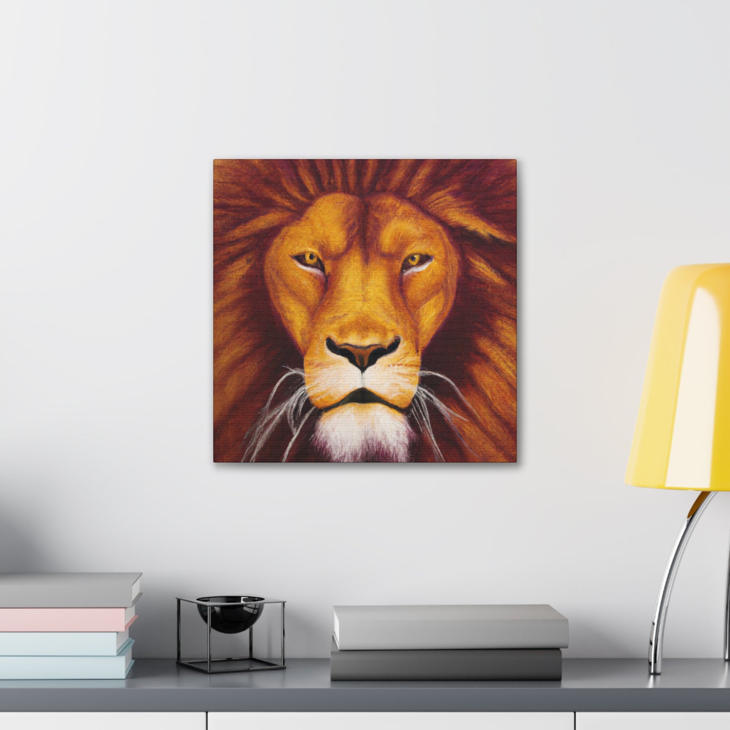 Lion in Hyperrealism - Canvas