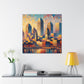 "Whispering Hues of Indianapolis" - Canvas