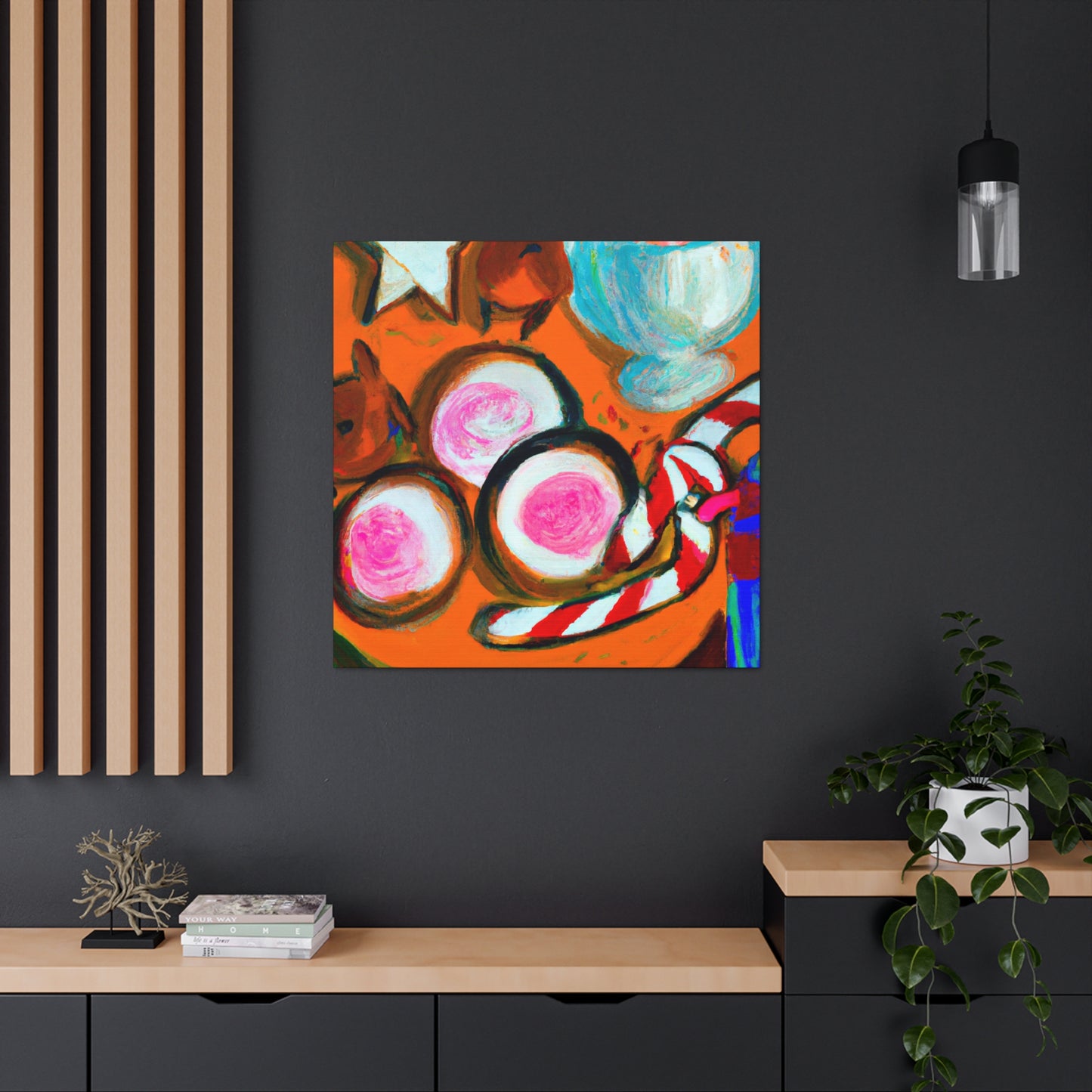 "Milk and Cookies Abstraction" - Canvas