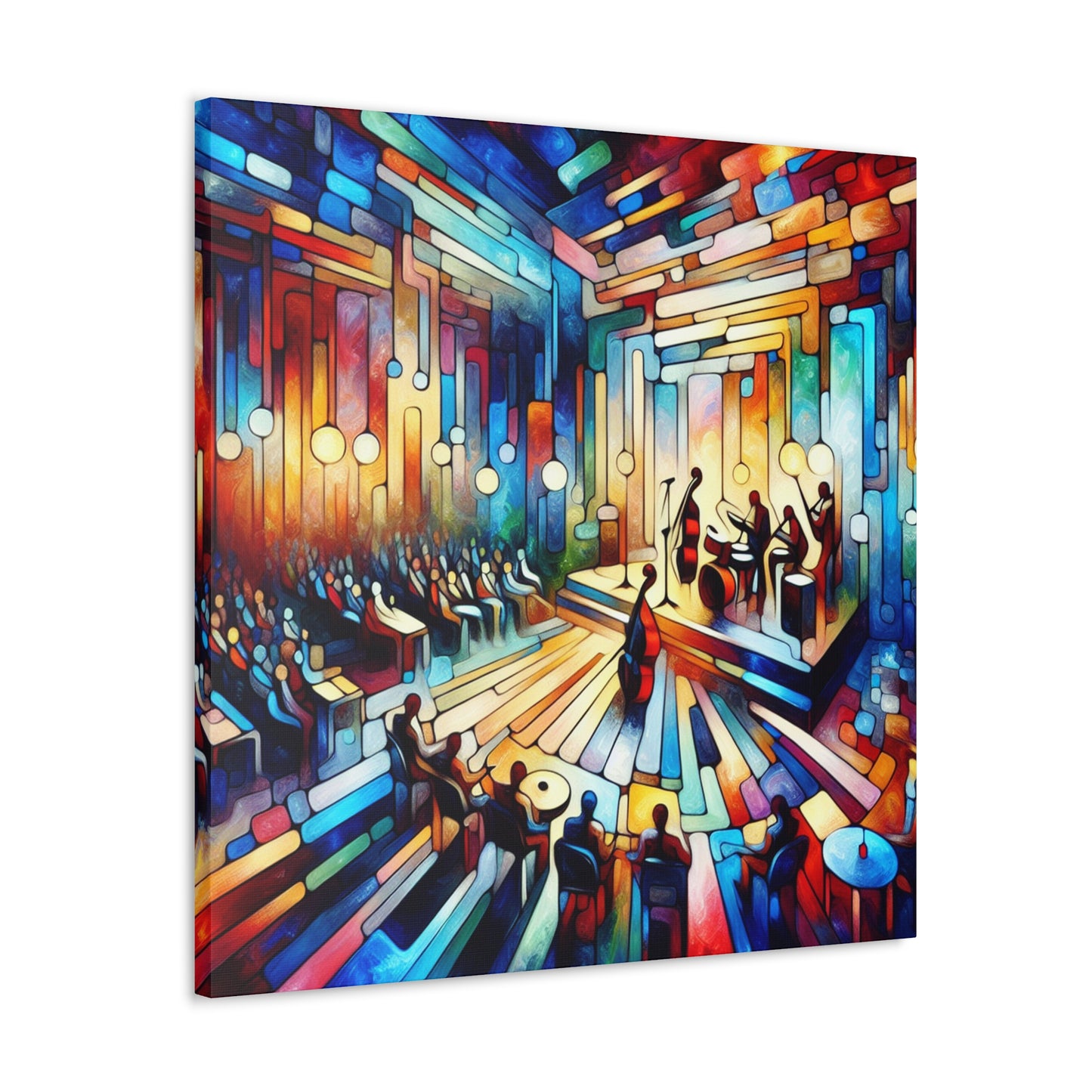 "Swinging Midnight Melodies" - Canvas