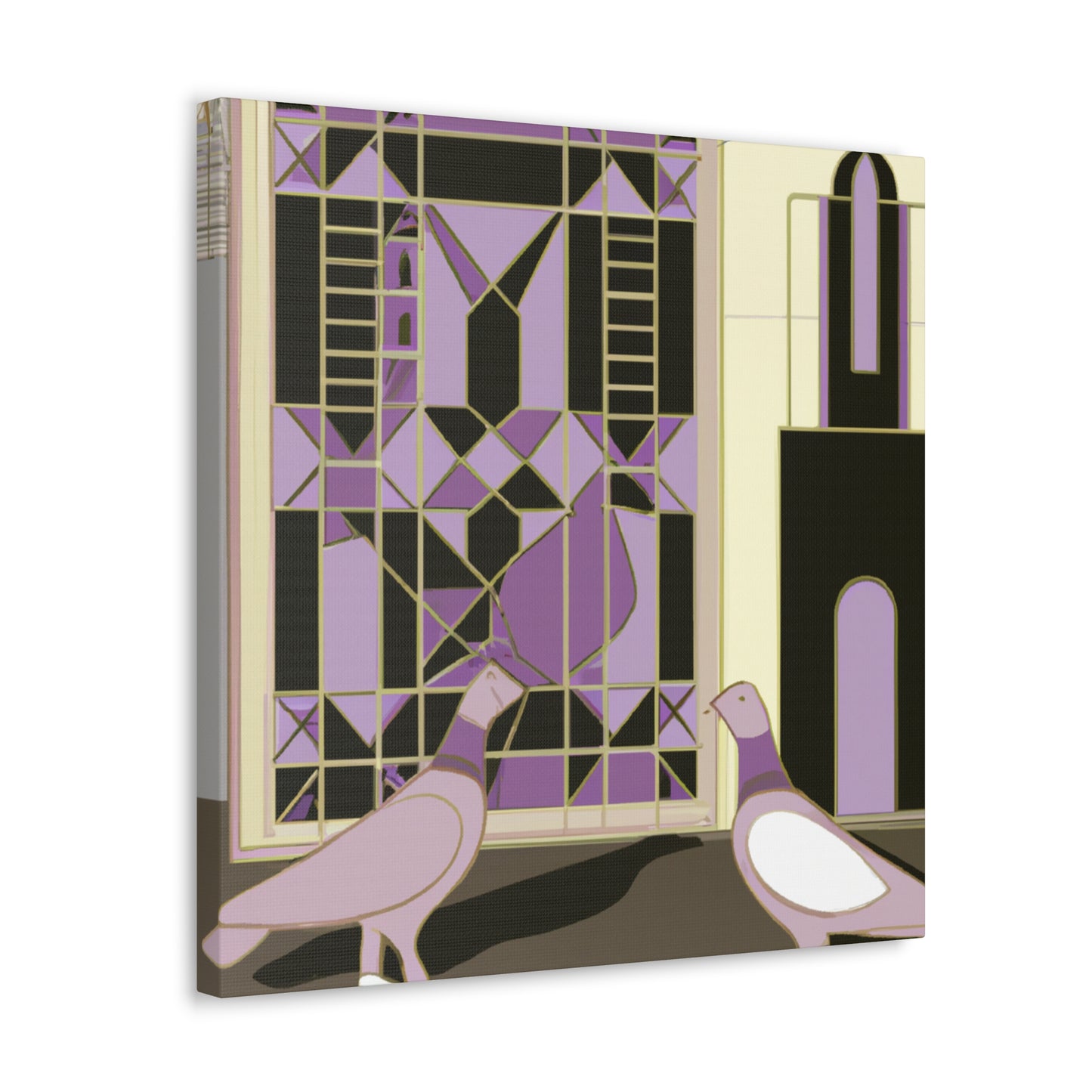 "Pigeon in Art Deco" - Canvas