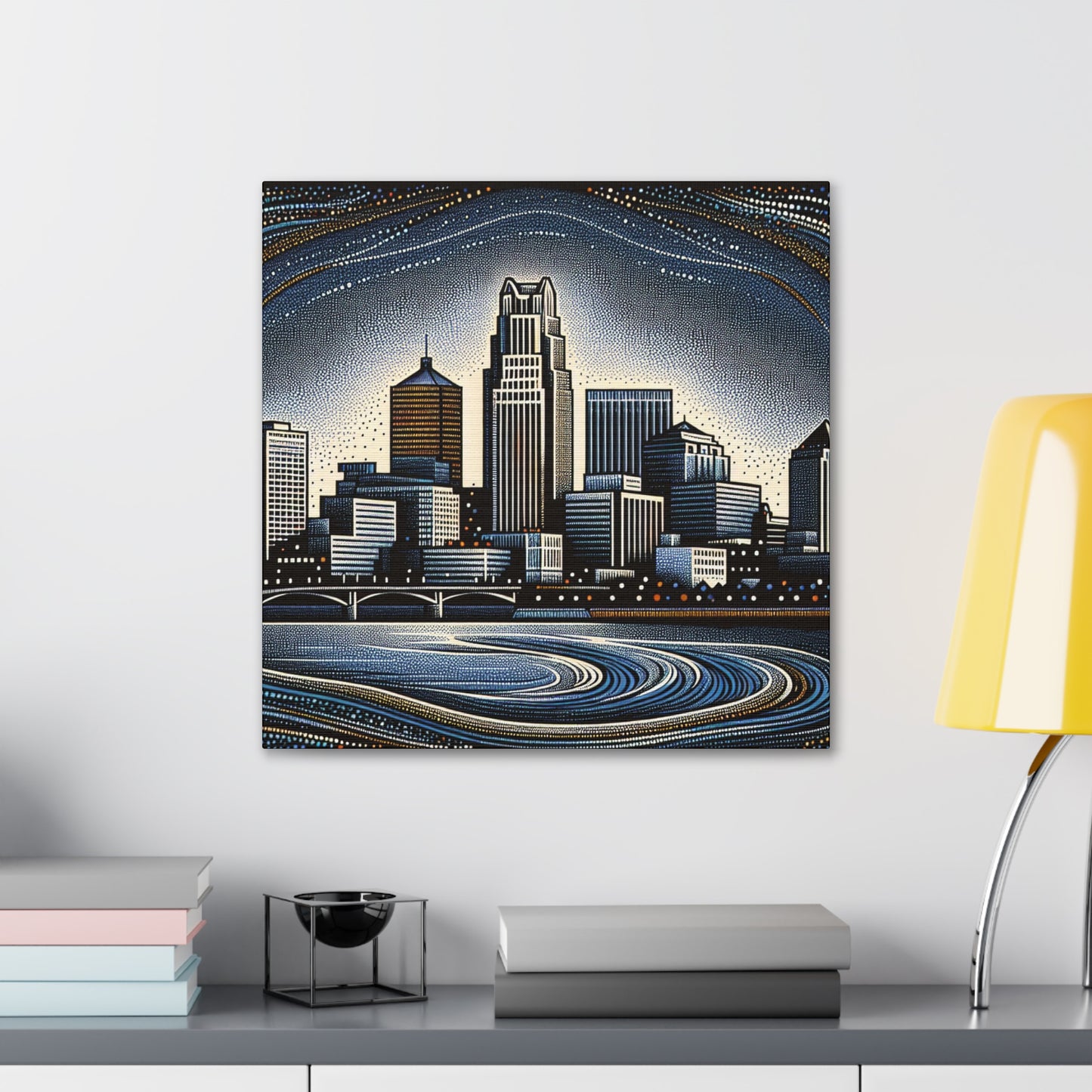 "Strokes of Omaha" - Canvas