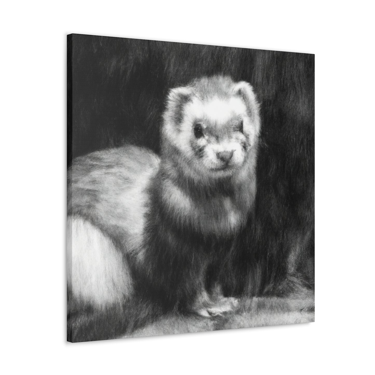 Ferret in Impressionism - Canvas