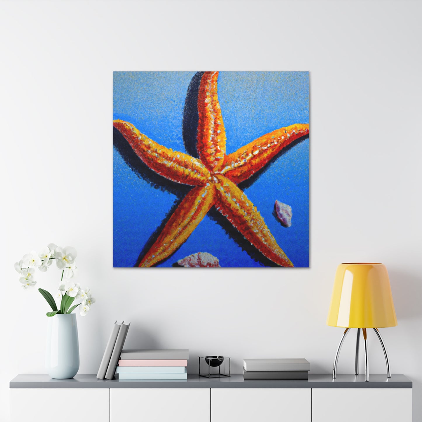 "Starfish Under Moonlight" - Canvas