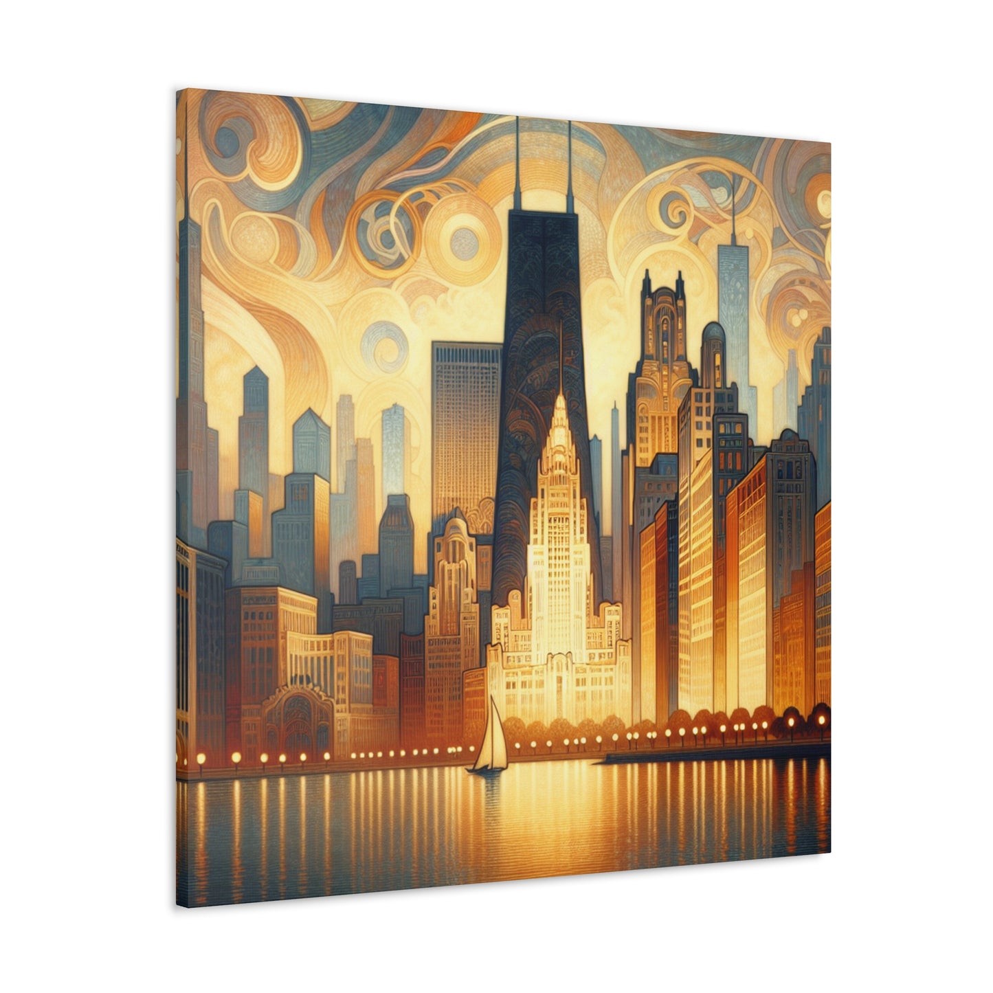 "Enchanted Urban Elegance" - Canvas