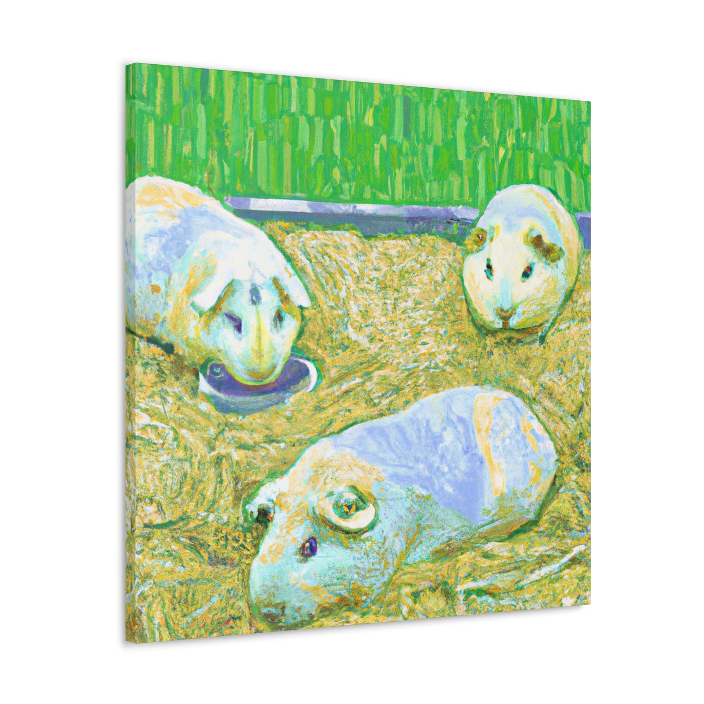 Cute Guinea Pig Painting - Canvas