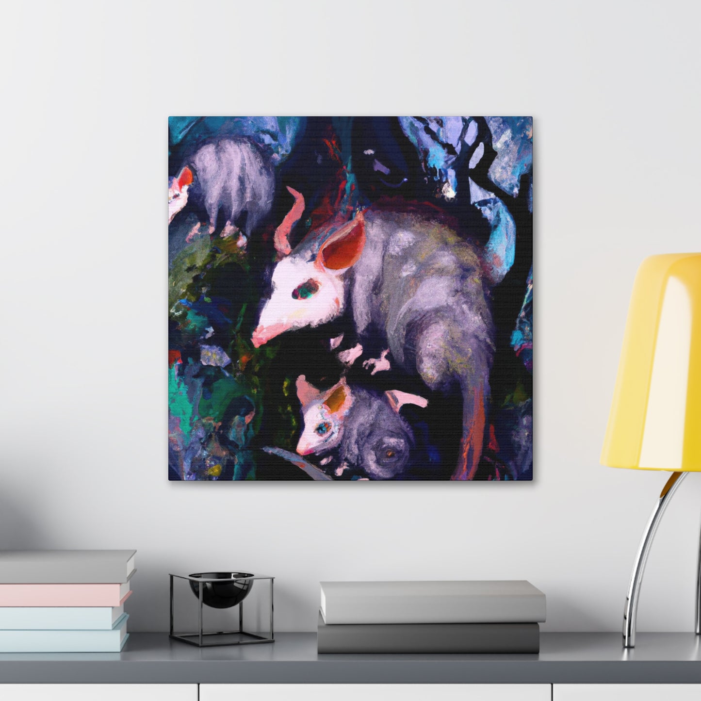 Opossum Reflection Dreaming - Canvas