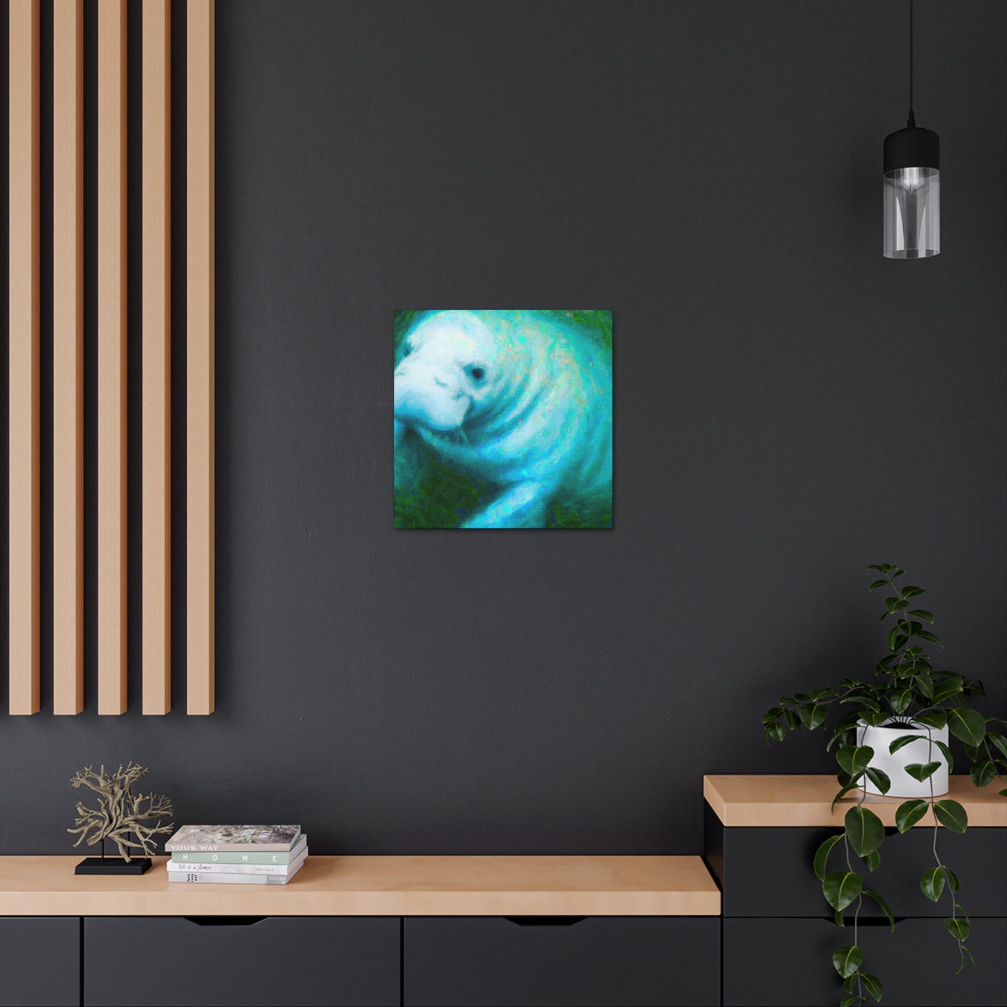 Manatee in Movement - Canvas