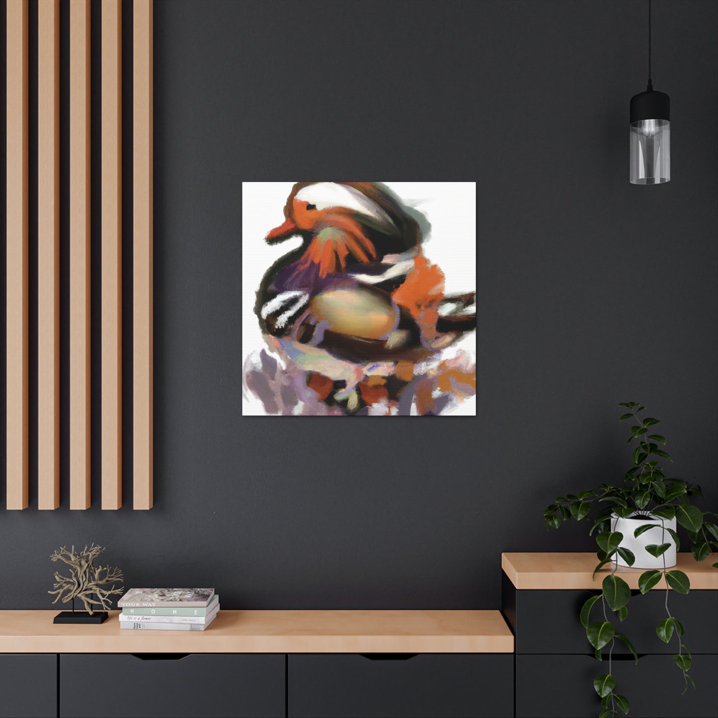 Mandarin Duck Splendor. - Canvas