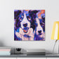 "Border Collie Impressionism" - Canvas