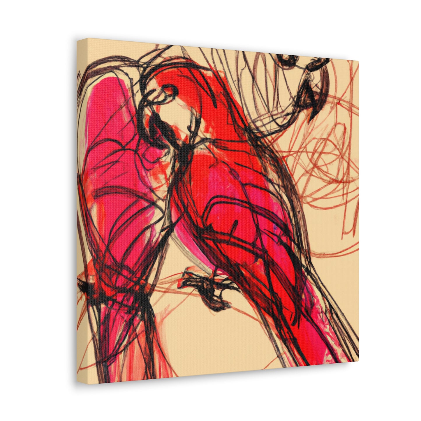 Amazon Parrot Palette. - Canvas