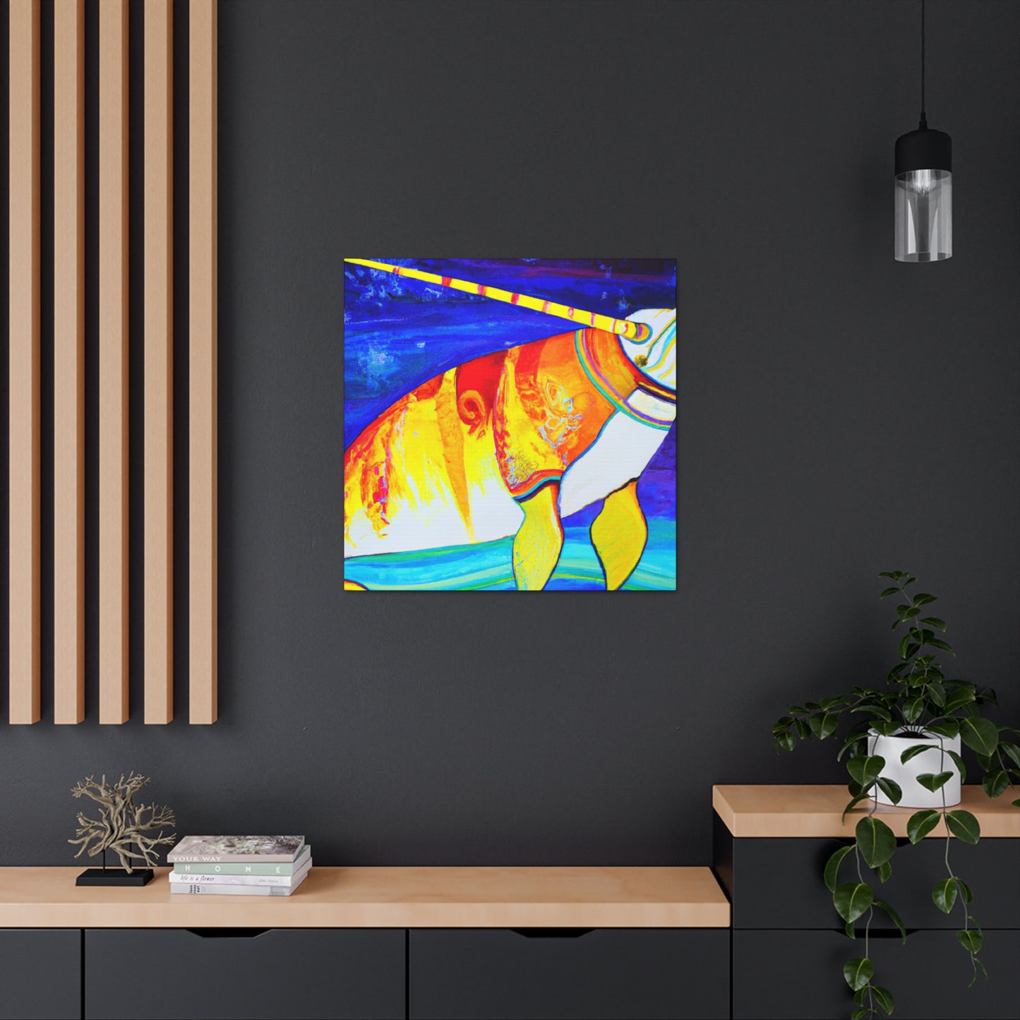 "Narwhal: Deco Dream" - Canvas