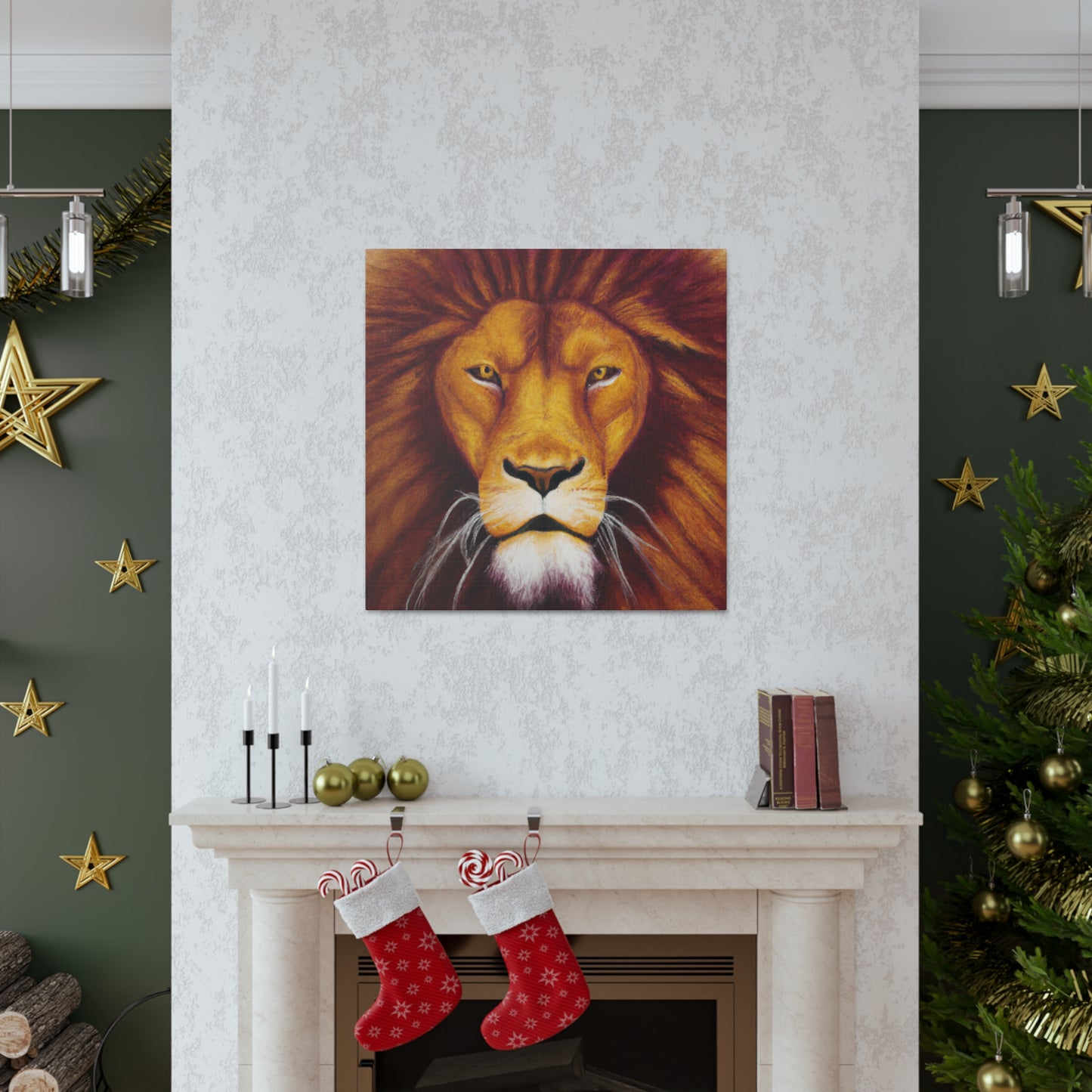 Lion in Hyperrealism - Canvas