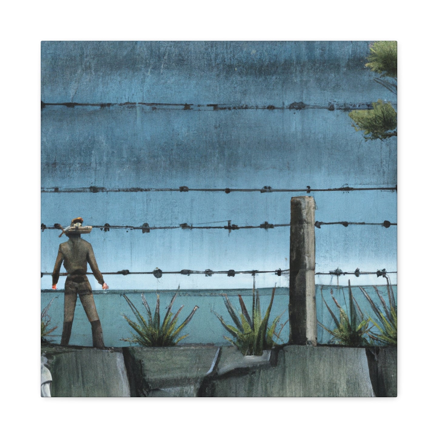 Barbed Wire Majesty. - Canvas