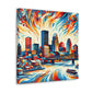 "Colonial Riverfront Charm" - Canvas