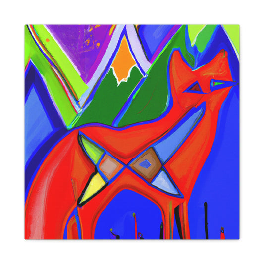 Fox in the Garden - Canvas