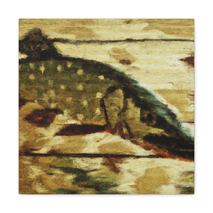 Pike in the Stream - Canvas