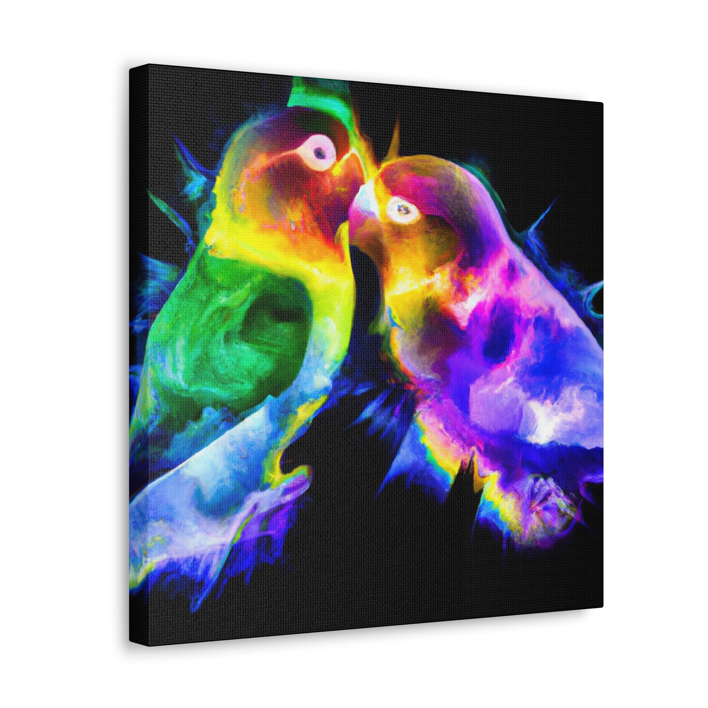 Lovebirds in Harmony - Canvas