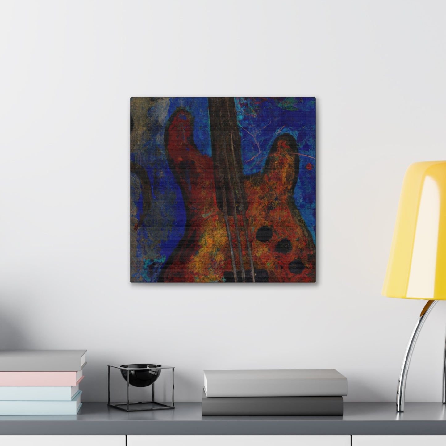 "Bass Guitar Expressionism" - Canvas