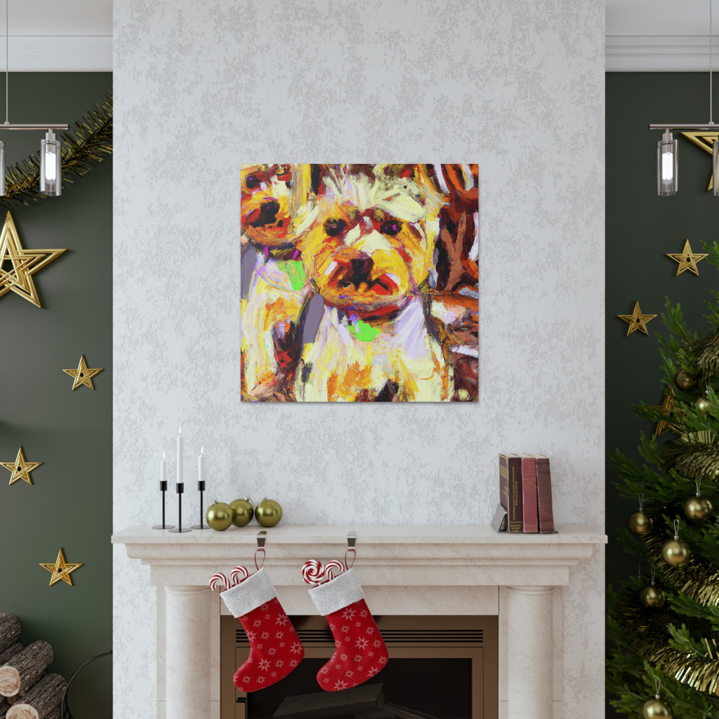 "Yorkshire Dog Grandeur" - Canvas