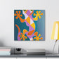 Gecko in Art Deco - Canvas