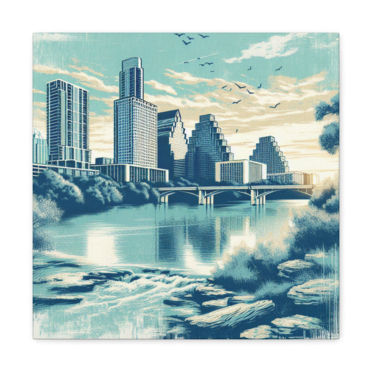 Emerald Echoes of Austin - Canvas