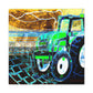 Tractor's Bold Awakening - Canvas