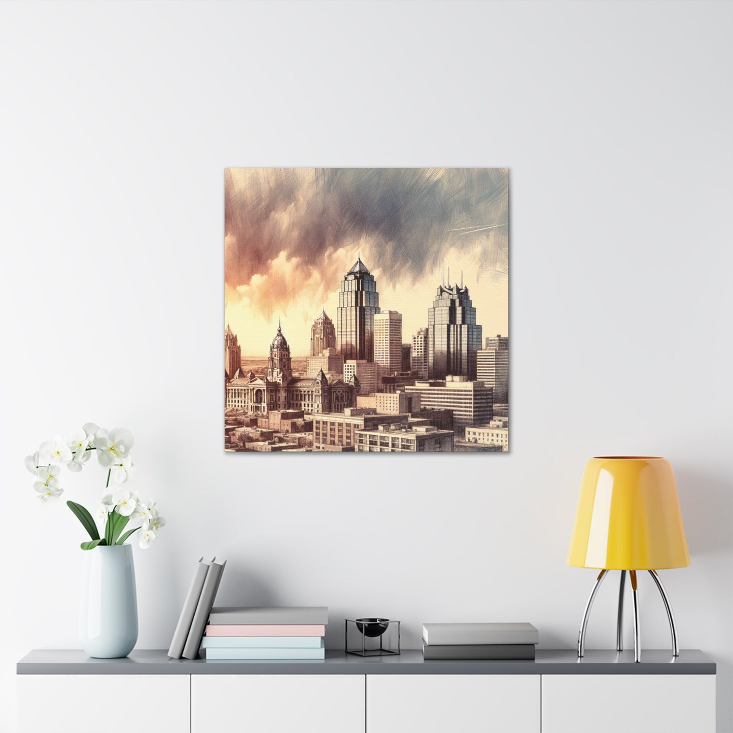 "Urban Kaleidoscope: Kansas City" - Canvas