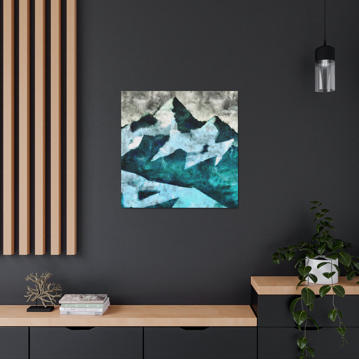 "Glaciers in Moonlight Shine" - Canvas