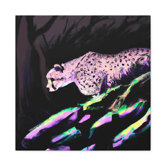 "Cheetah's Speed Vibrancy" - Canvas