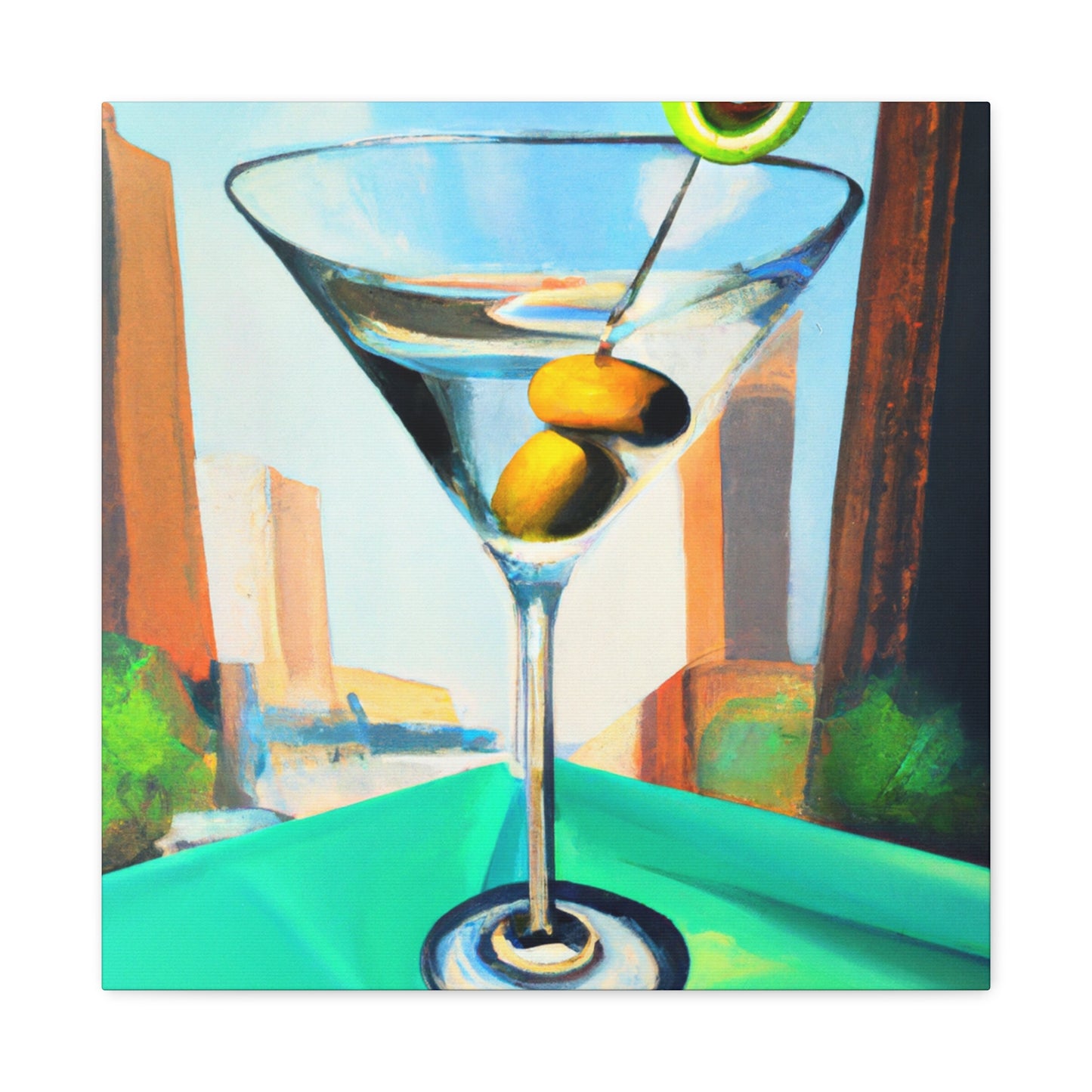 Martini Man Pop Party - Canvas