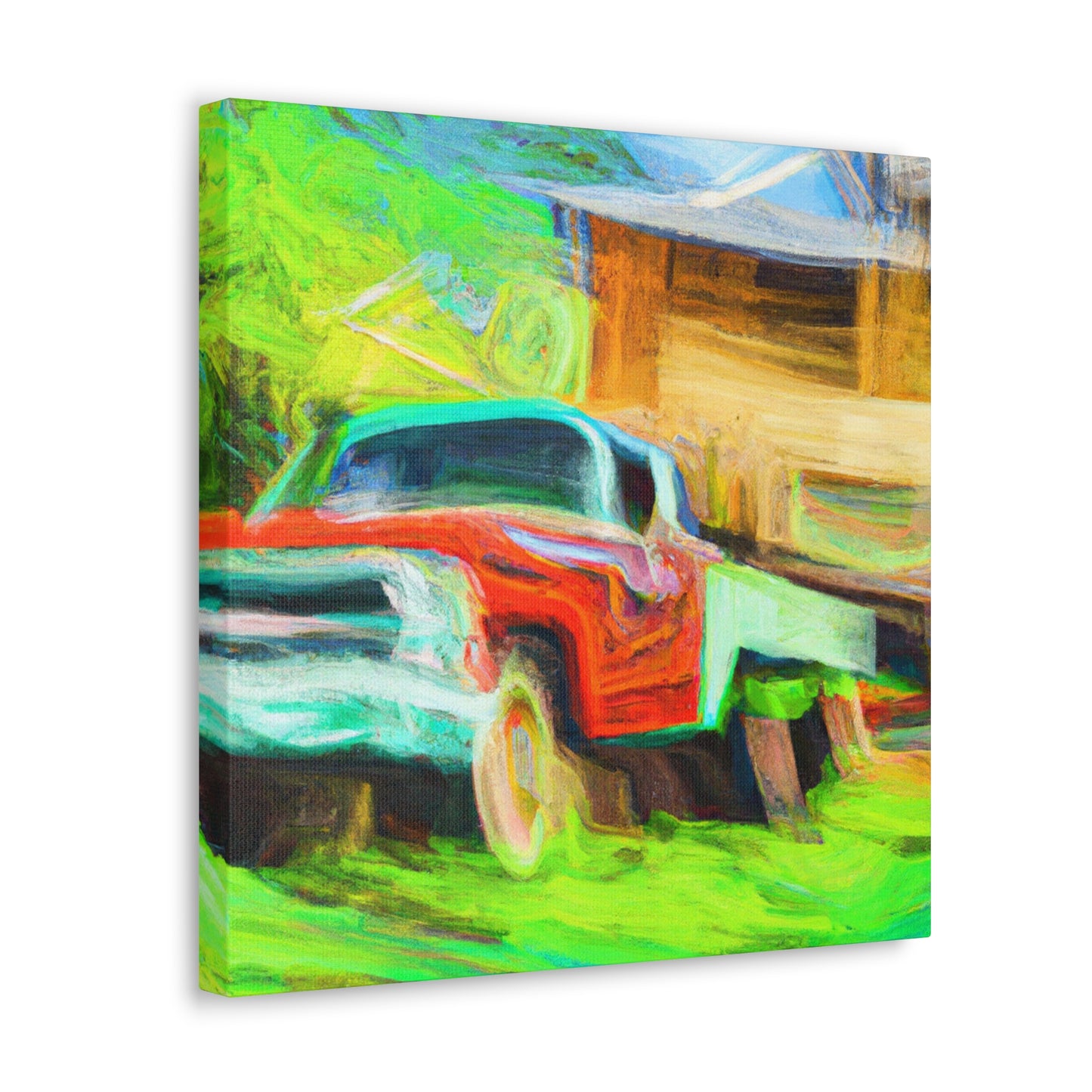 Vintage Pickup Truck Art - Canvas