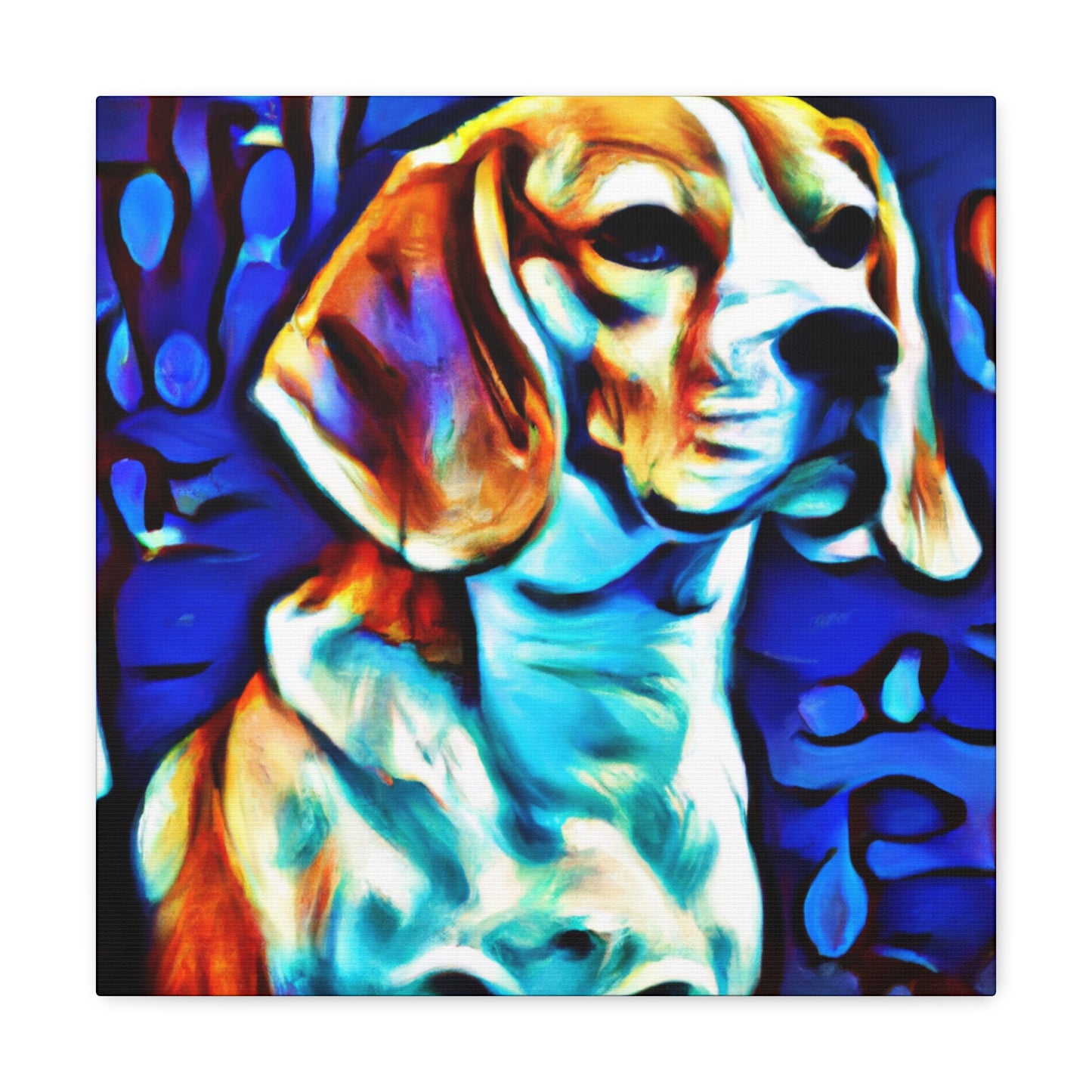 Beagle in Sunrise Glow - Canvas