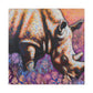 "Majestic Rhinoceros Serenity" - Canvas