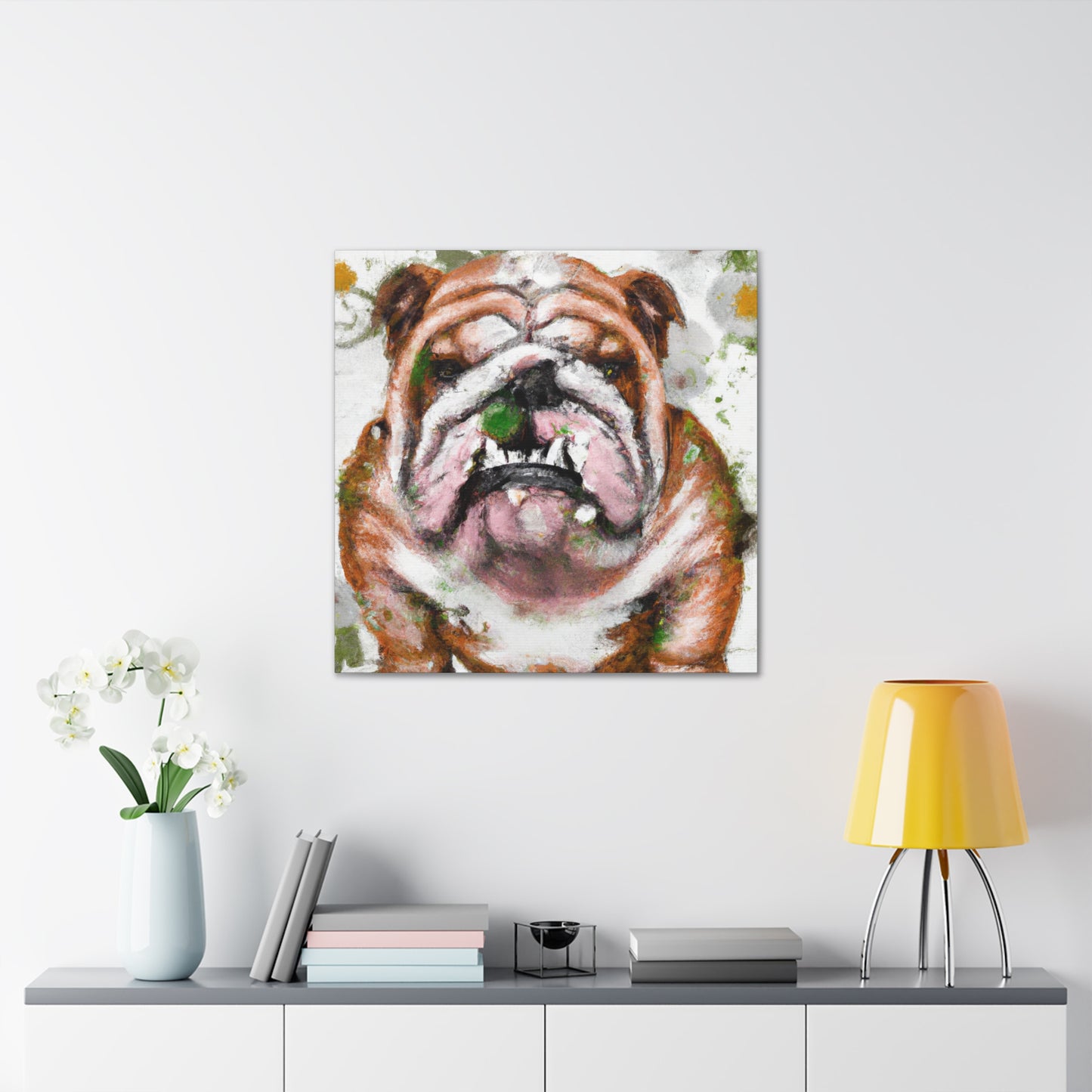 English Bulldog Bliss - Canvas