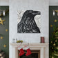 Crow in Rococo Style - Canvas