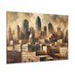 "Cityscape Spectrum Kansas" - Canvas