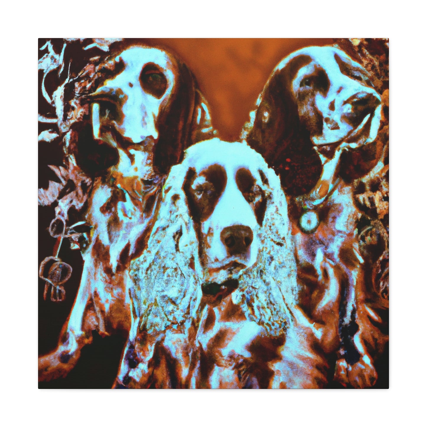 "Lively English Springer Spaniel" - Canvas