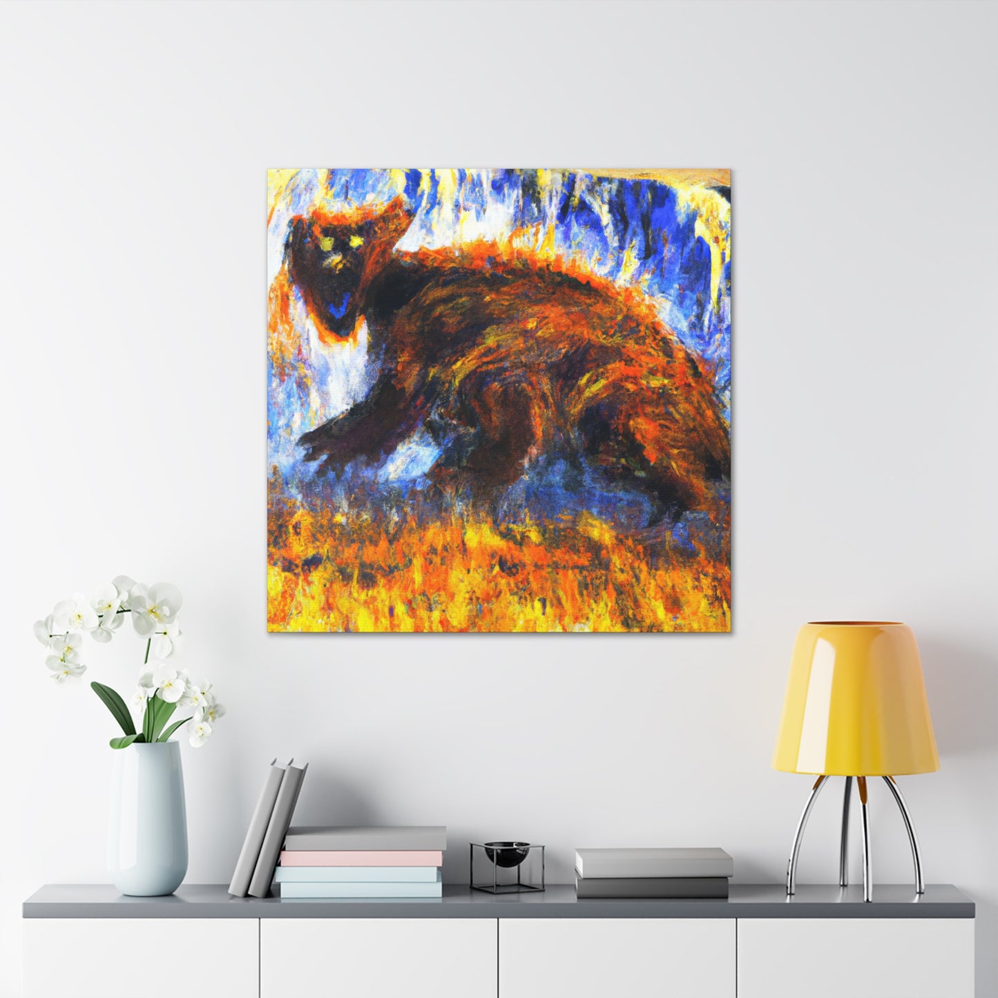 Marmot in Expressionism - Canvas