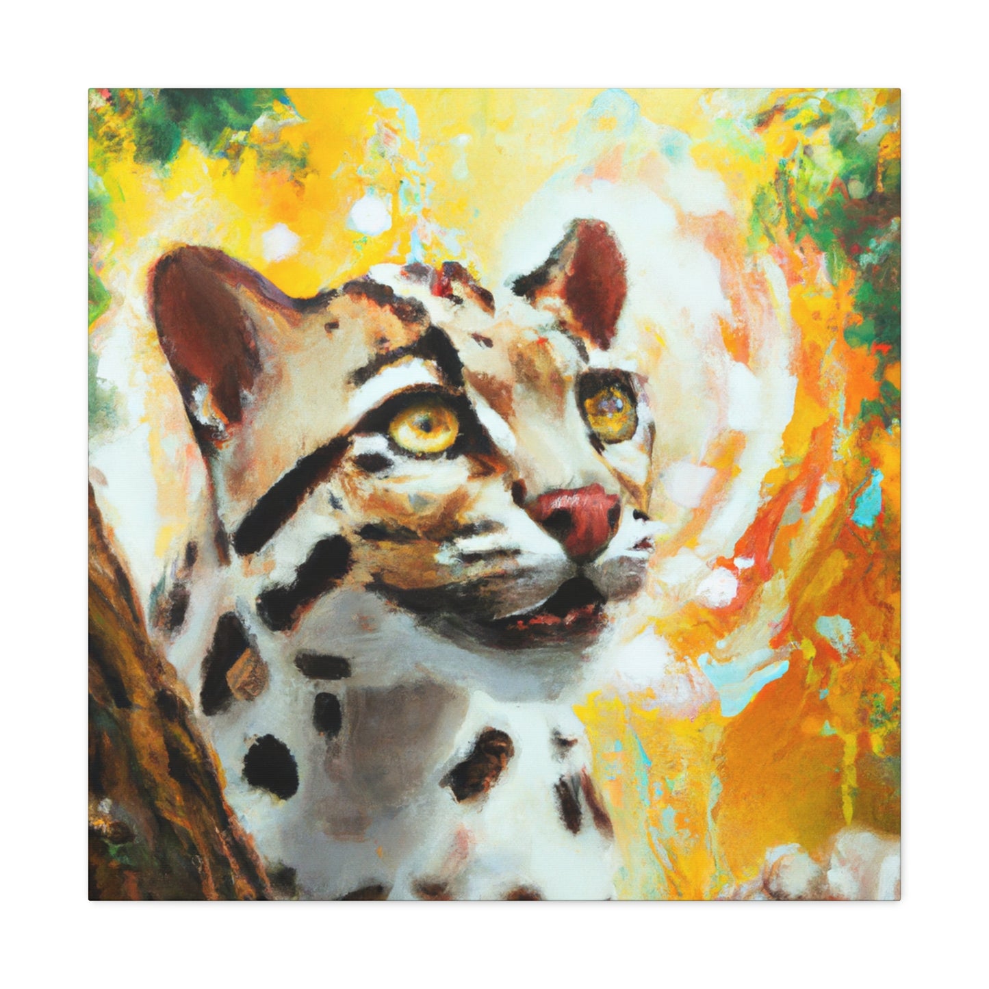 Clouded Leopard Obscured - Canvas