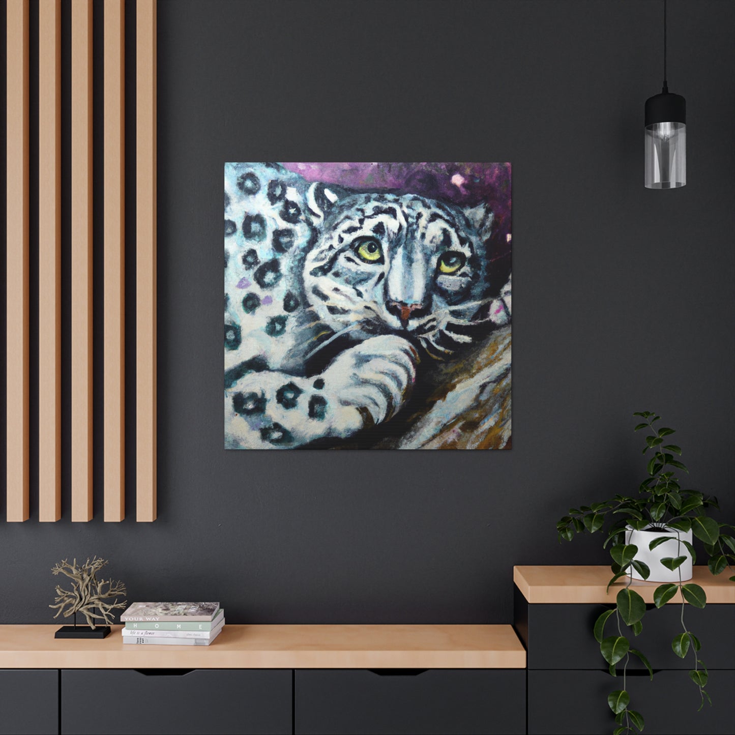 Snow Leopard Surrealism - Canvas