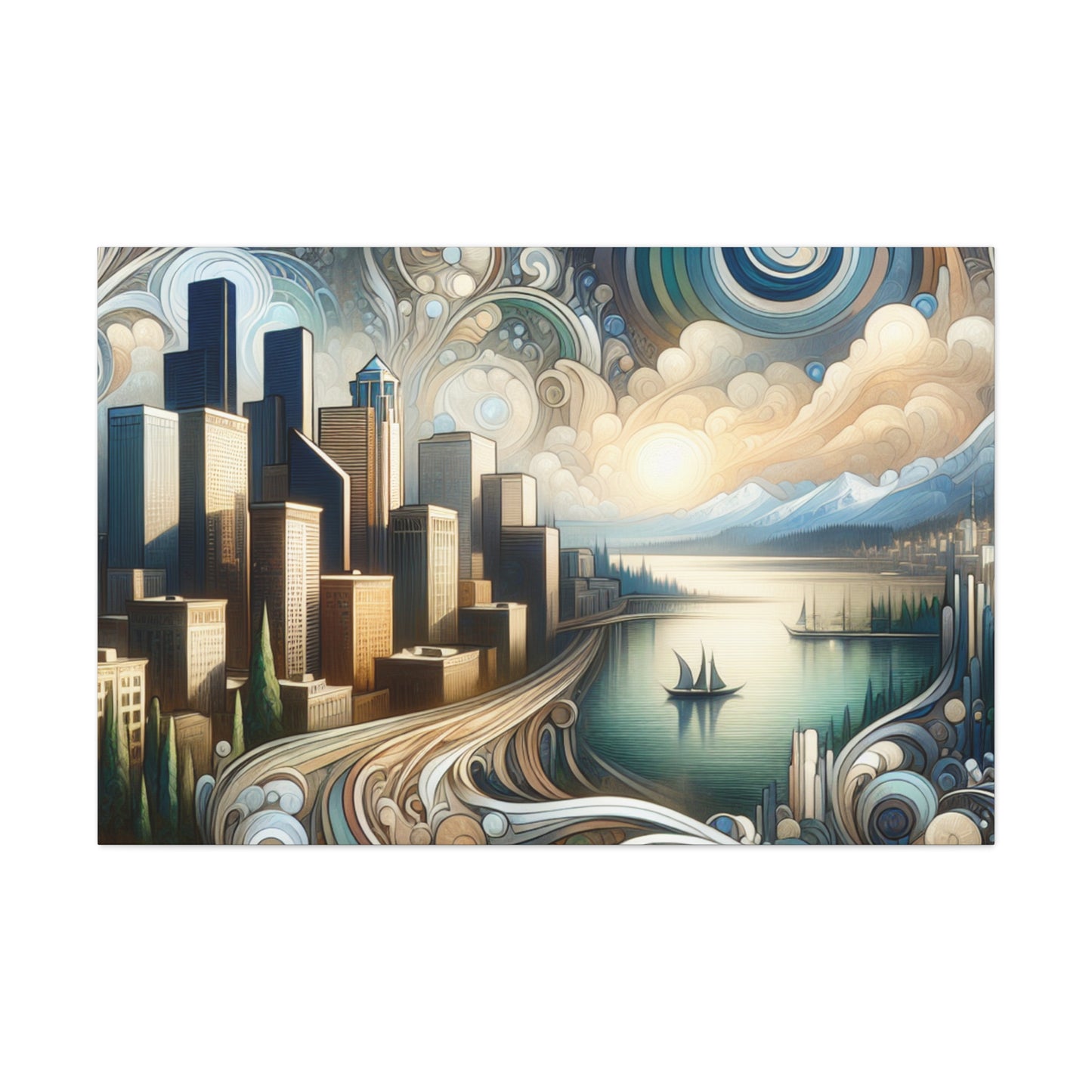 Emerald City Elegance - Canvas