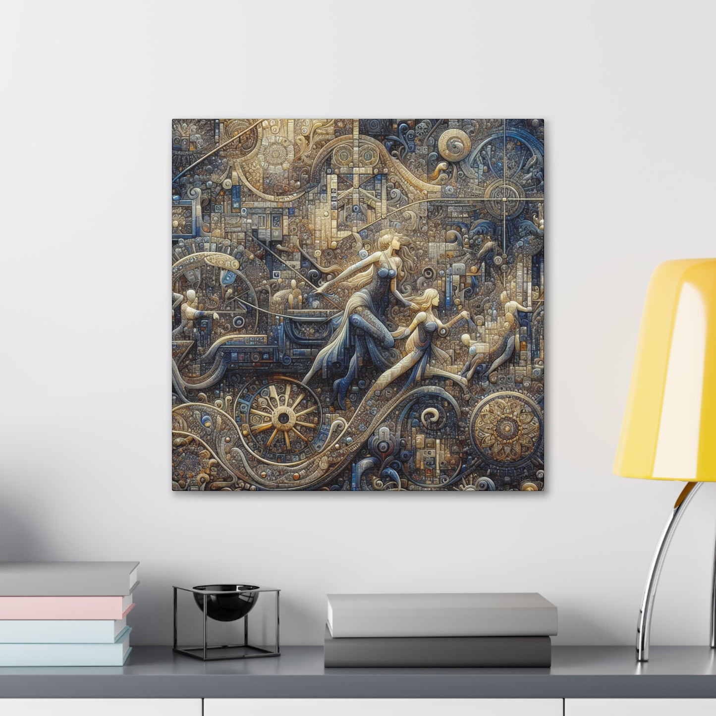 "The Buskers' Melodic Symphony" - Canvas