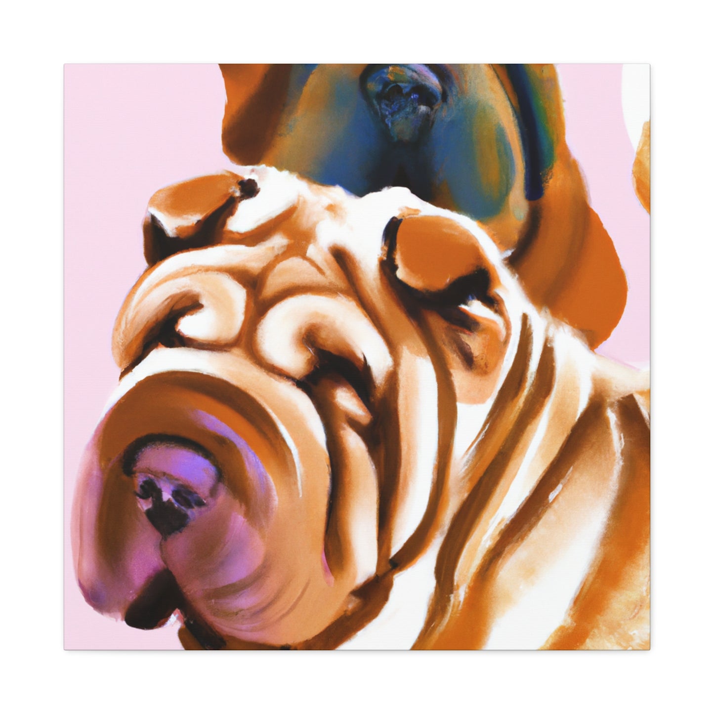 "Shar Pei Expressionism" - Canvas