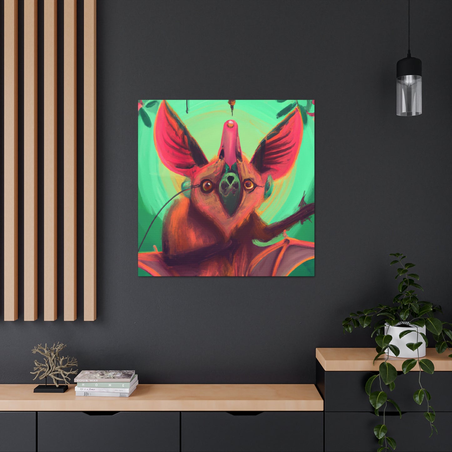 "Indian Flying Fox Soar" - Canvas