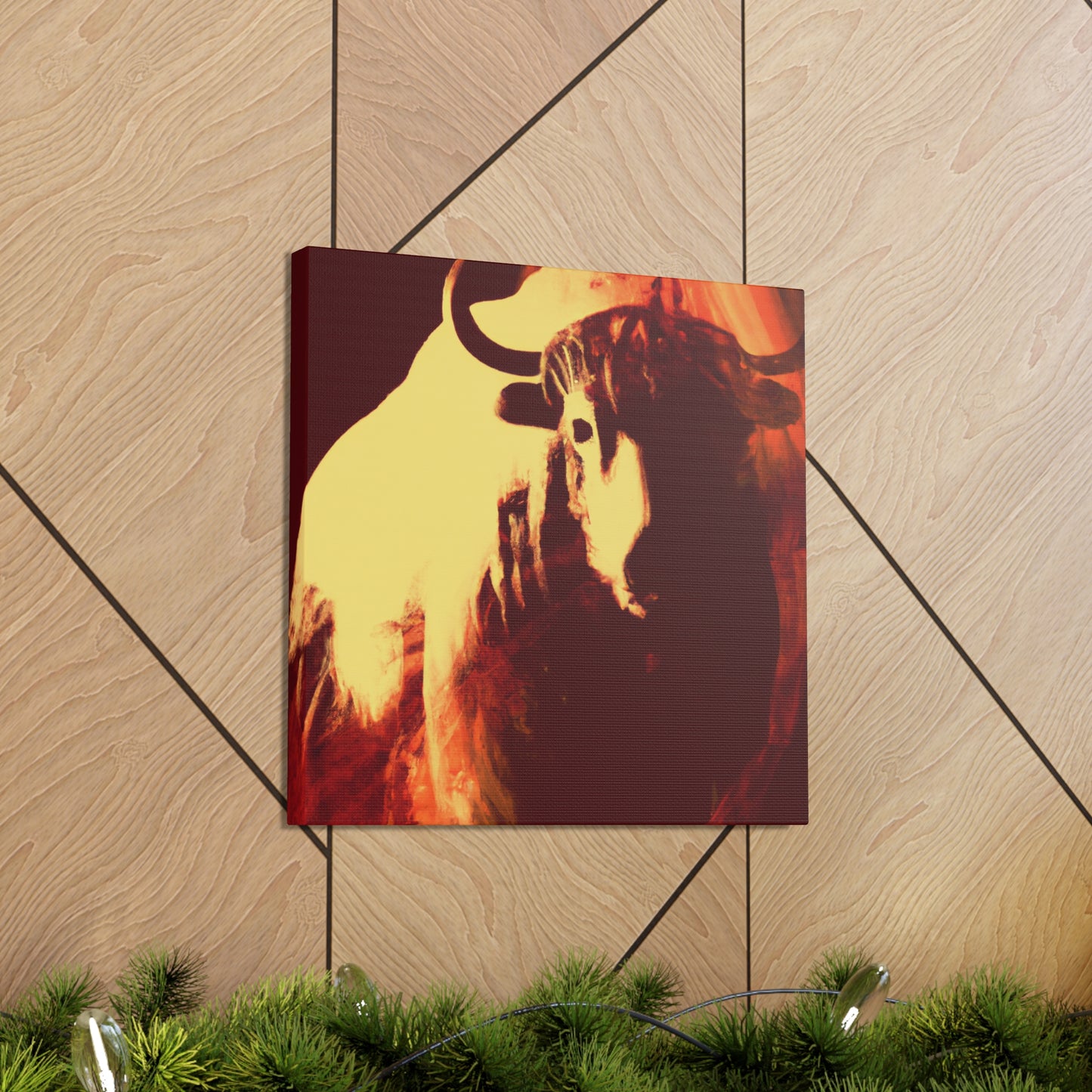 Yak in Digital Color - Canvas