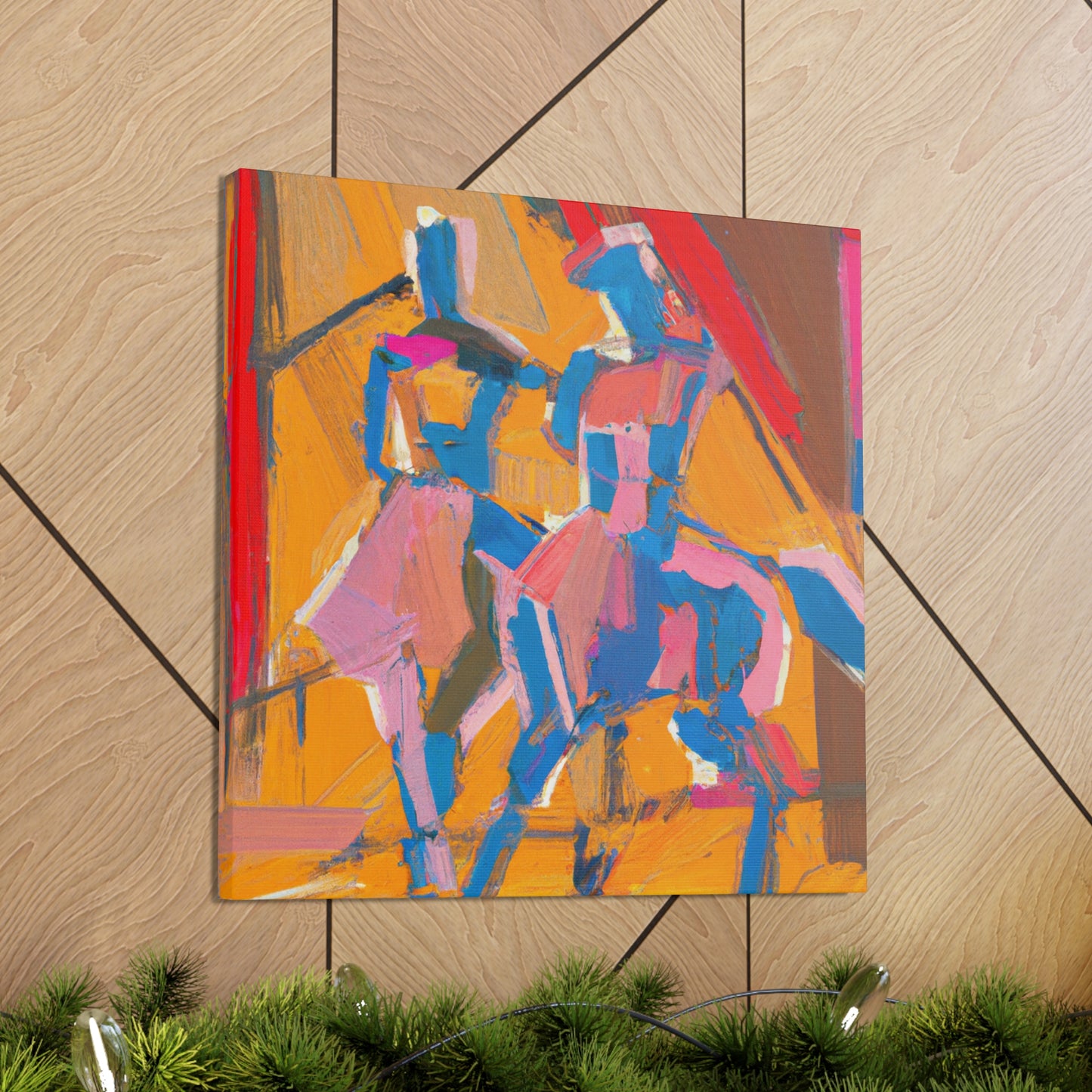 "Stirrups in Art Deco" - Canvas