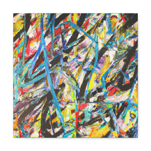 Intense Brushstrokes Fury - Canvas